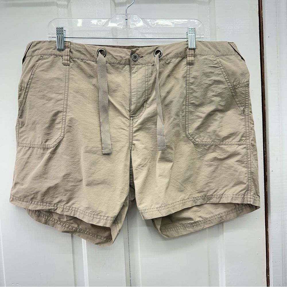 Columbia outdoor adventure tan‎ athletic shorts women's xl x 6